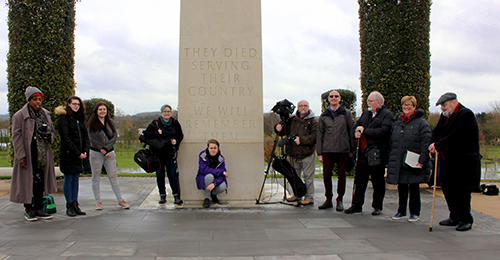 Group visiting National Memorial Arboretum