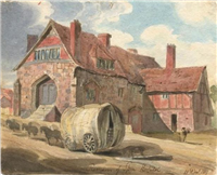 Remains of Spon Hospital by William Brooke, 1819