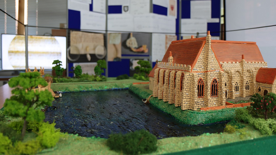 Caludon Castle model reconstruction by Peter Garbett