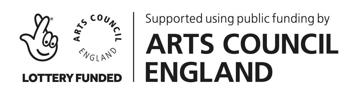 Arts Council England lottery funded logo