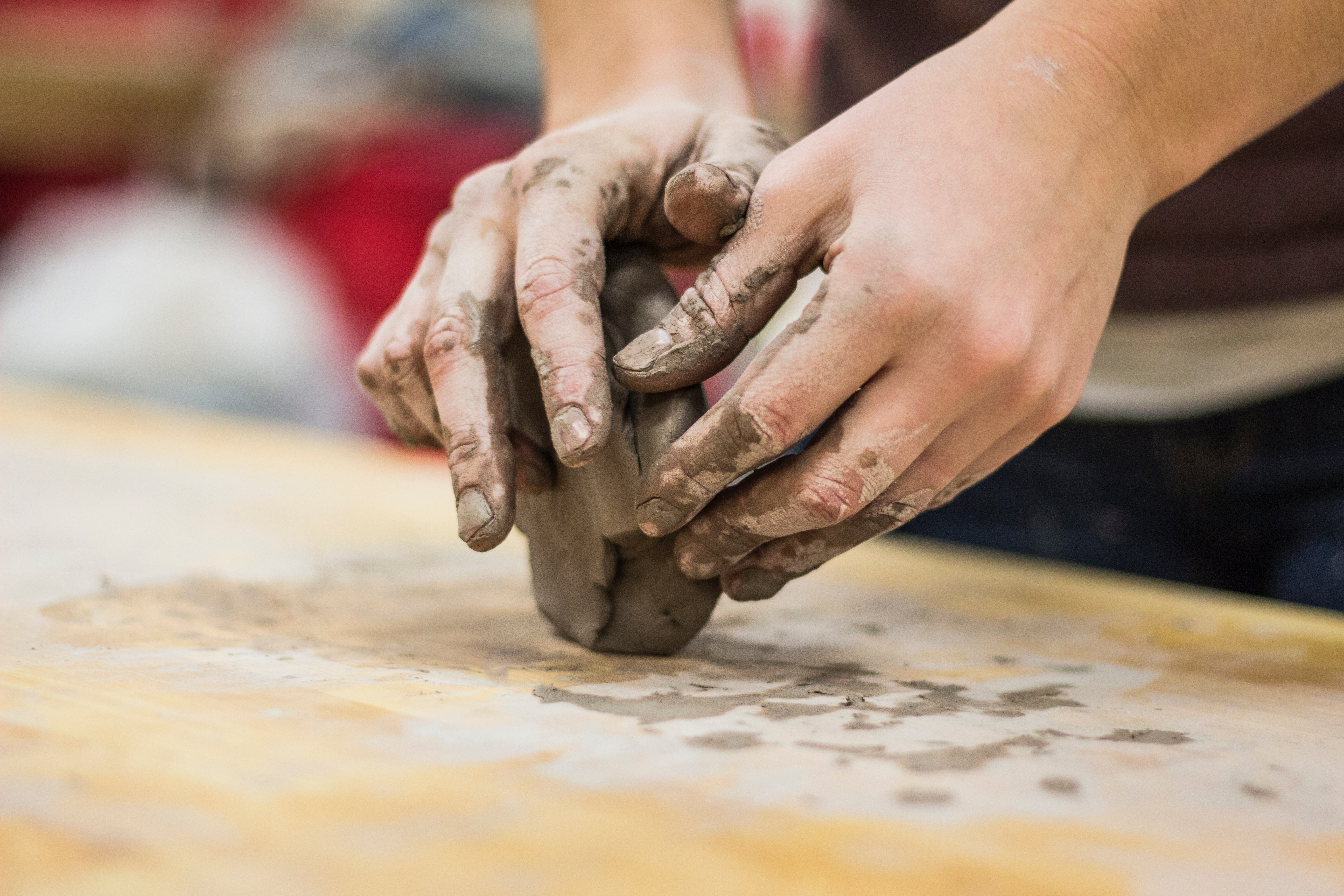 hand clay sculpture