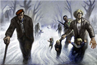 Snow Road by Peter Howson, 1995. Purchased with the assistance of the Heritage Lottery Fund
