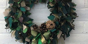 Art Masterclass : Christmas Rag Wreath