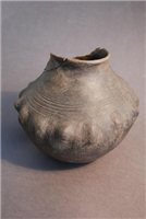 This Anglo Saxon vessel dates from 500 to 700 and was found at the cemetery at Baginton.